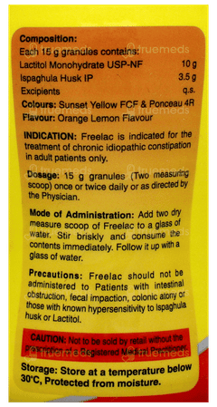 Freelac Orange Lemon Flavour Granules 90Gm